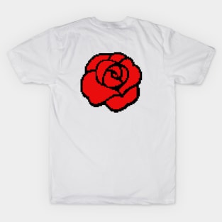 Rose Flower Pixel Art T-Shirt